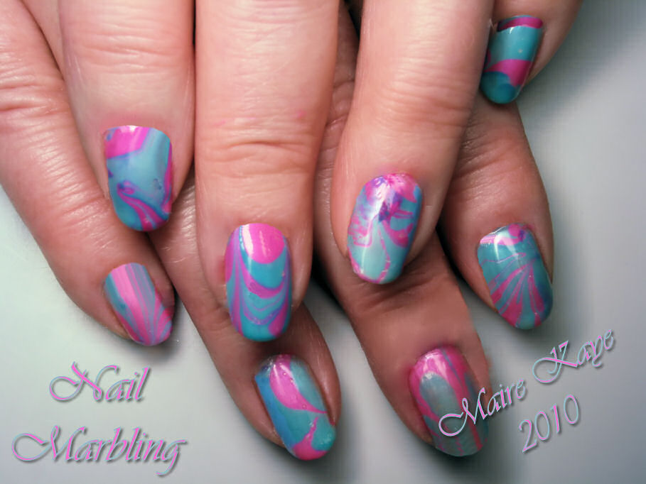 Water marbling 2nd try. Water marbeling second try